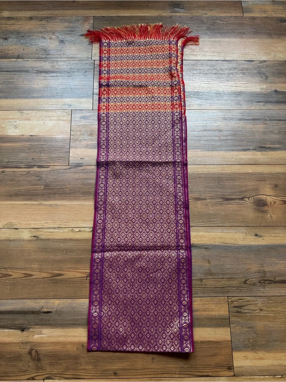 Silk table runner from Thailand